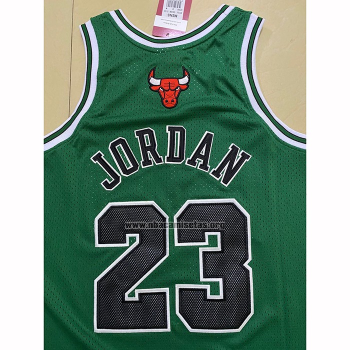 Camiseta Chicago Bulls Michael Jordan NO 23 Retro Verde